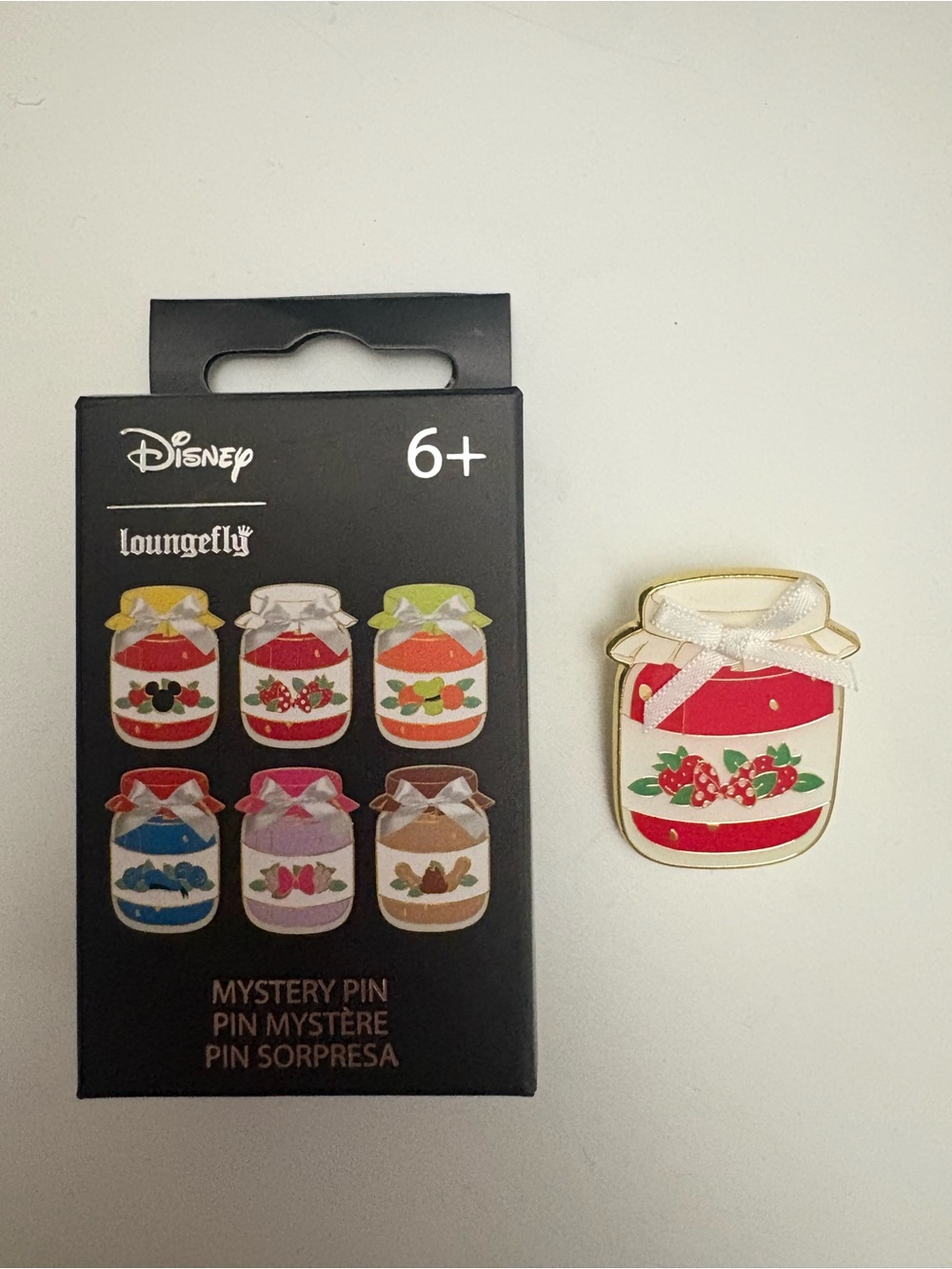 Disney Loungefly Pin Mickey and Friends Jam Jar Ribbon-Minnie